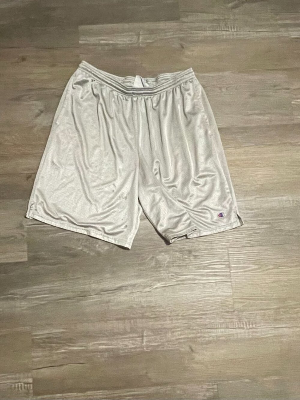 Vintage Champion Silver Sweat Gym Shorts 90s Y2K Large Men’s